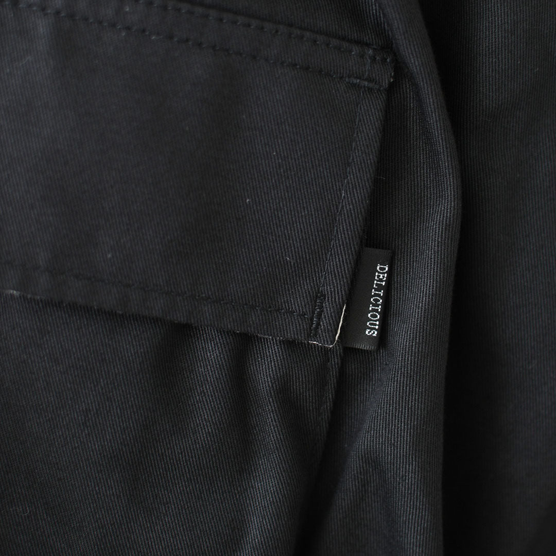 DELICIOUS [デリシャス] Military Easy Pants [DP9777] アーバンミリタリートラウザーズ・タックパンツ・ツータック・フォーマル・きれい目パンツ・スラックス・センタープレス・MEN'S [2026AW]