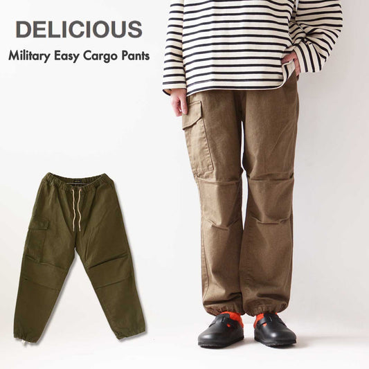 DELICIOUS [デリシャス] Military Easy Cargo Pants [DP9808] ミリタリーイージーカーゴパンツ [2024AW]