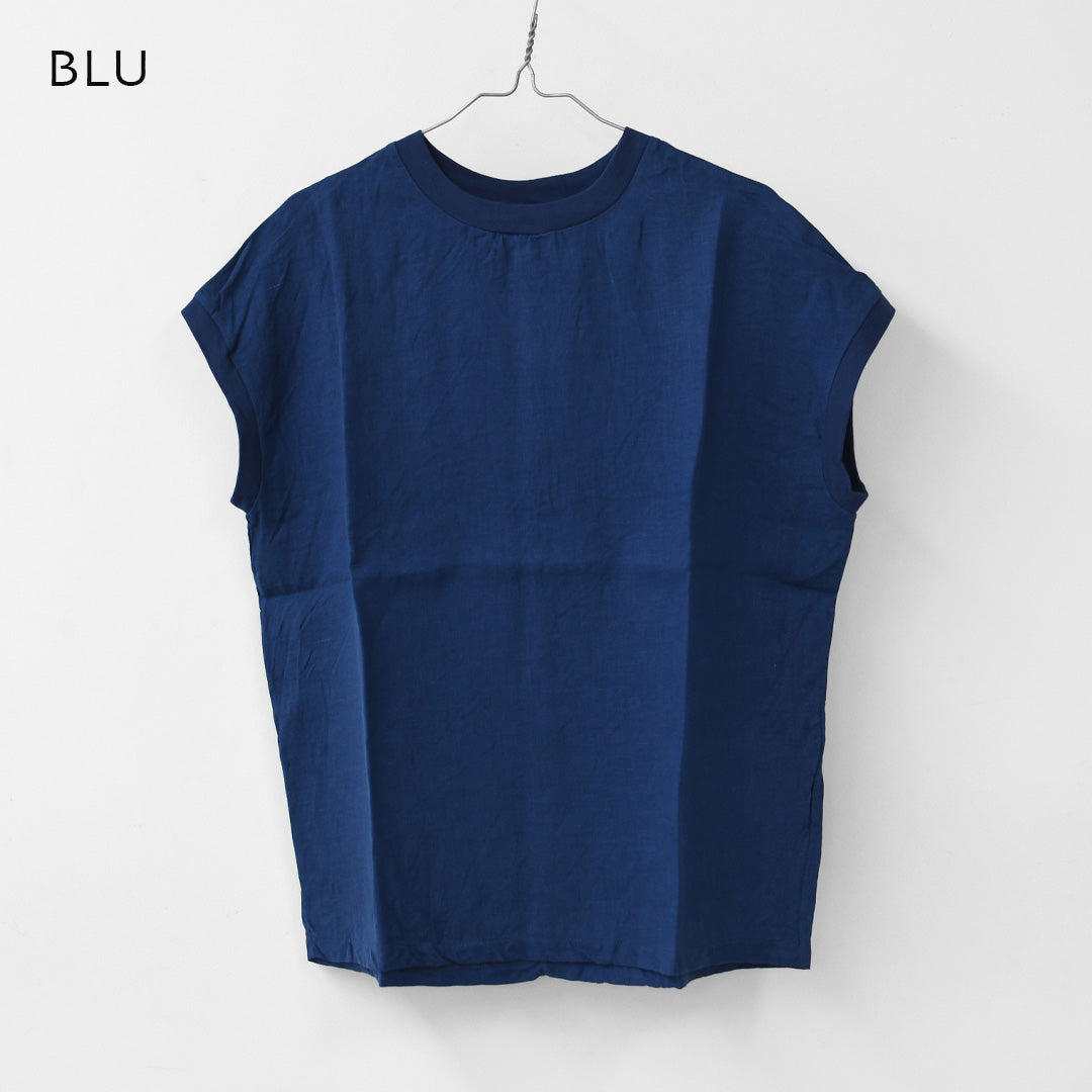DELICIOUS [デリシャス] LINEN French Sleeve  [DS53501] リネンフレンチスリーブ・麻・半袖・ゆったりシルエット・LADY'S [2026SS]