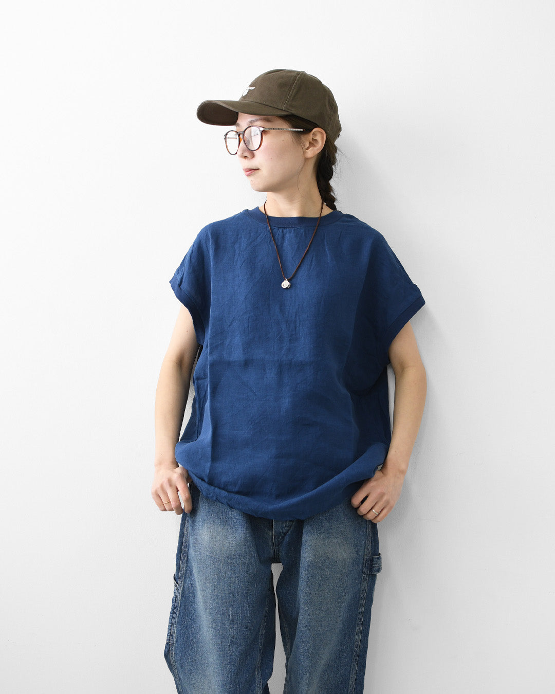 DELICIOUS [デリシャス] LINEN French Sleeve  [DS53501] リネンフレンチスリーブ・麻・半袖・ゆったりシルエット・LADY'S [2026SS]
