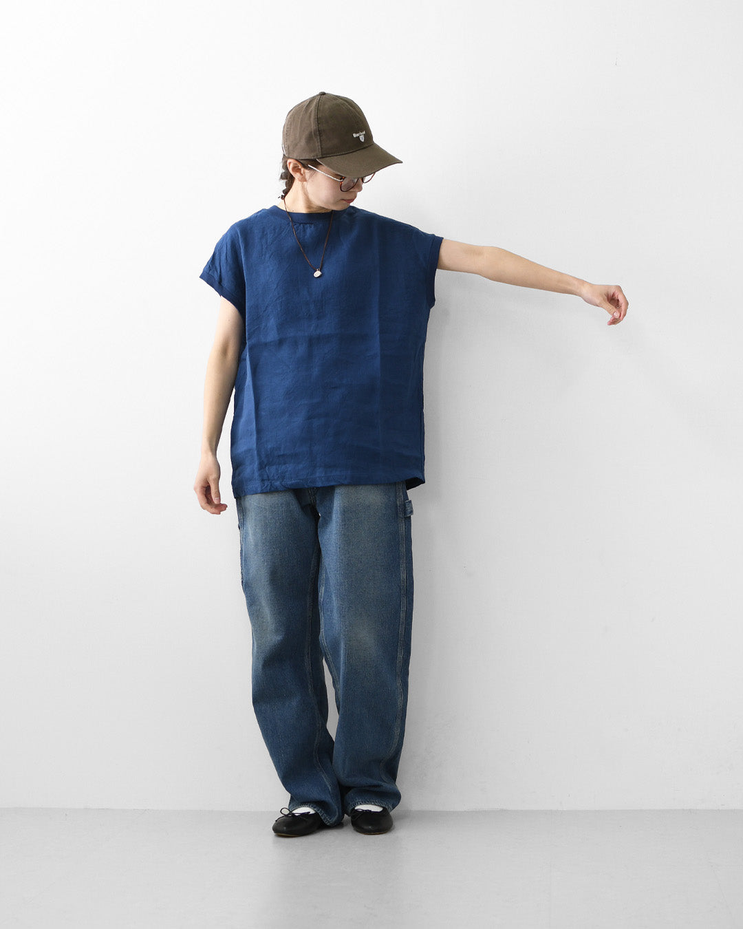 DELICIOUS [デリシャス] LINEN French Sleeve  [DS53501] リネンフレンチスリーブ・麻・半袖・ゆったりシルエット・LADY'S [2026SS]