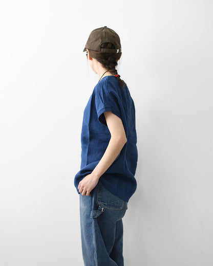 DELICIOUS [デリシャス] LINEN French Sleeve  [DS53501] リネンフレンチスリーブ・麻・半袖・ゆったりシルエット・LADY'S [2026SS]