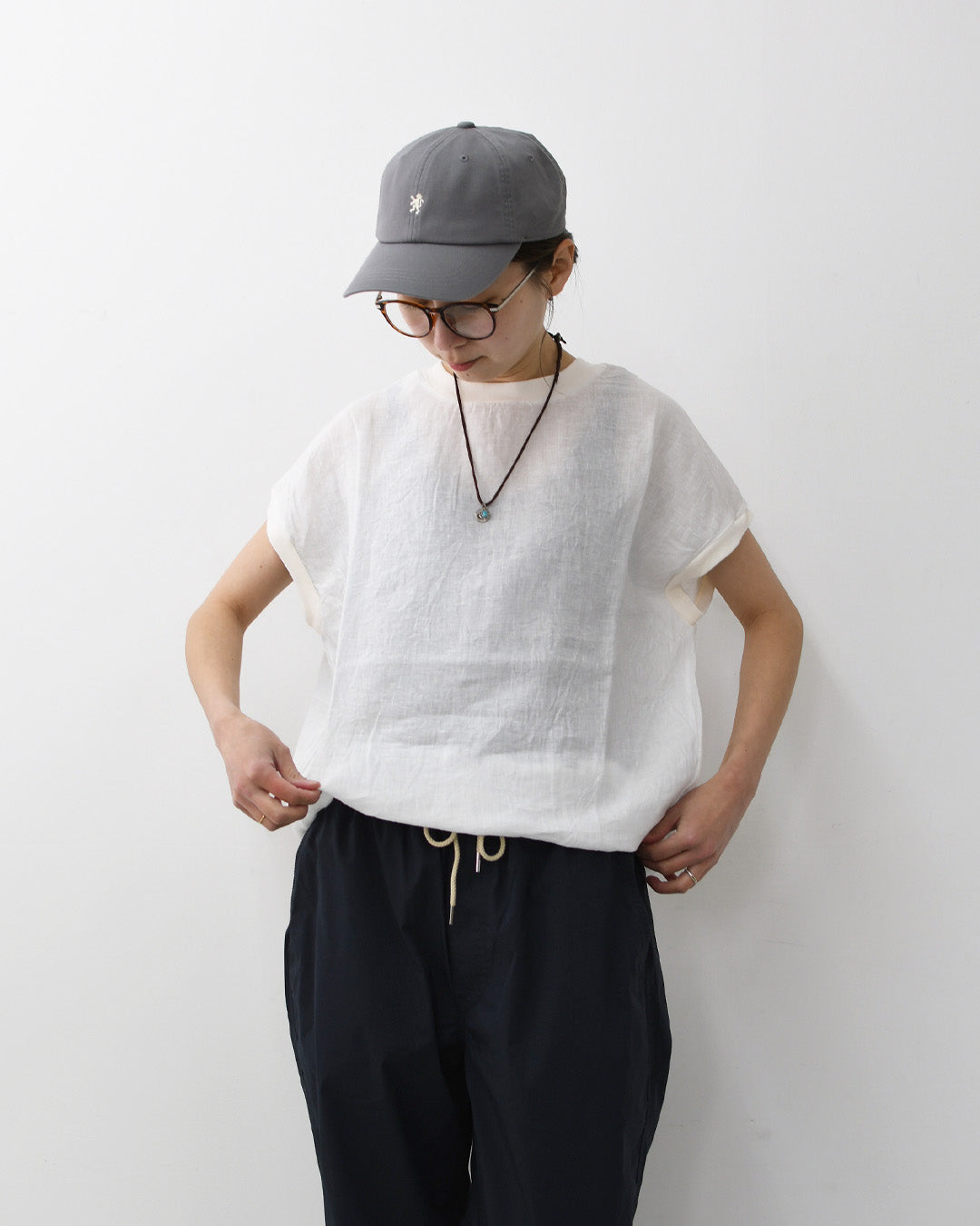 DELICIOUS [デリシャス] LINEN French Sleeve  [DS53501] リネンフレンチスリーブ・麻・半袖・ゆったりシルエット・LADY'S [2026SS]