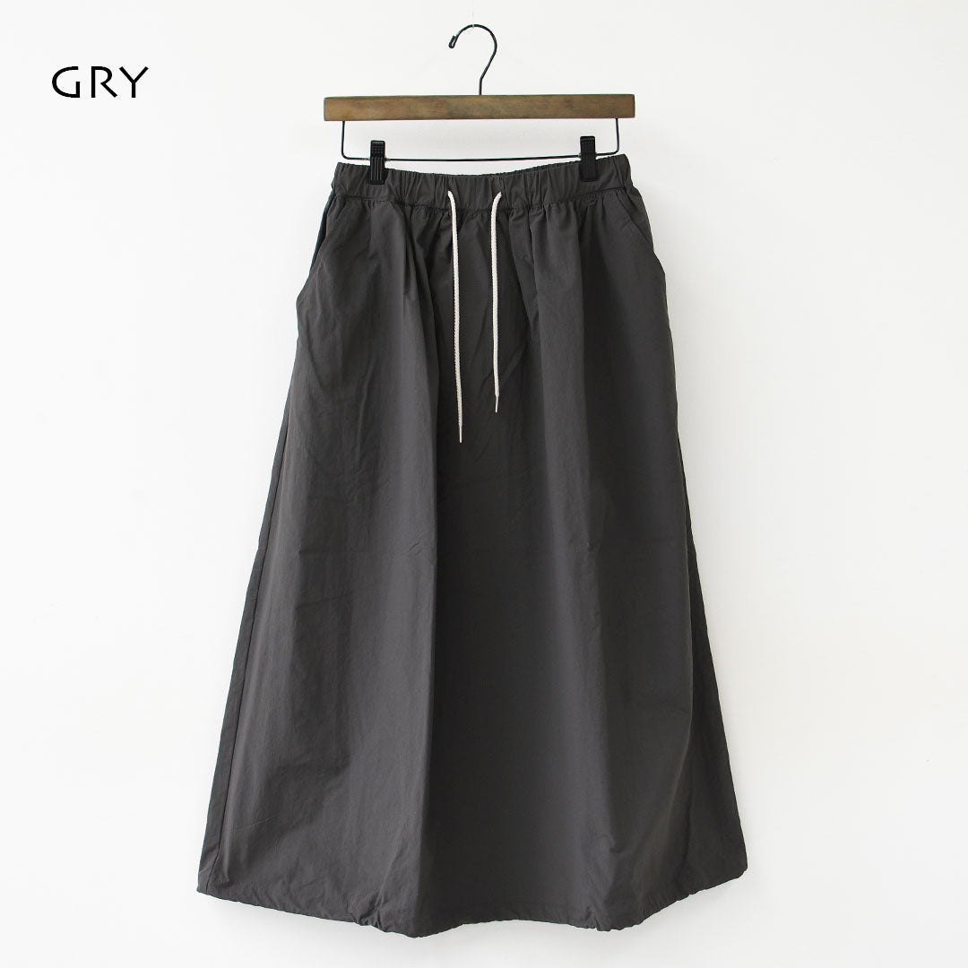 DELICIOUS [デリシャス] Urban Long Skirt [DSK01251] アーバンロングスカート・ロングスカート・ナイロンスカート・キャンプ・アウトドア・LADY'S [2026SS]