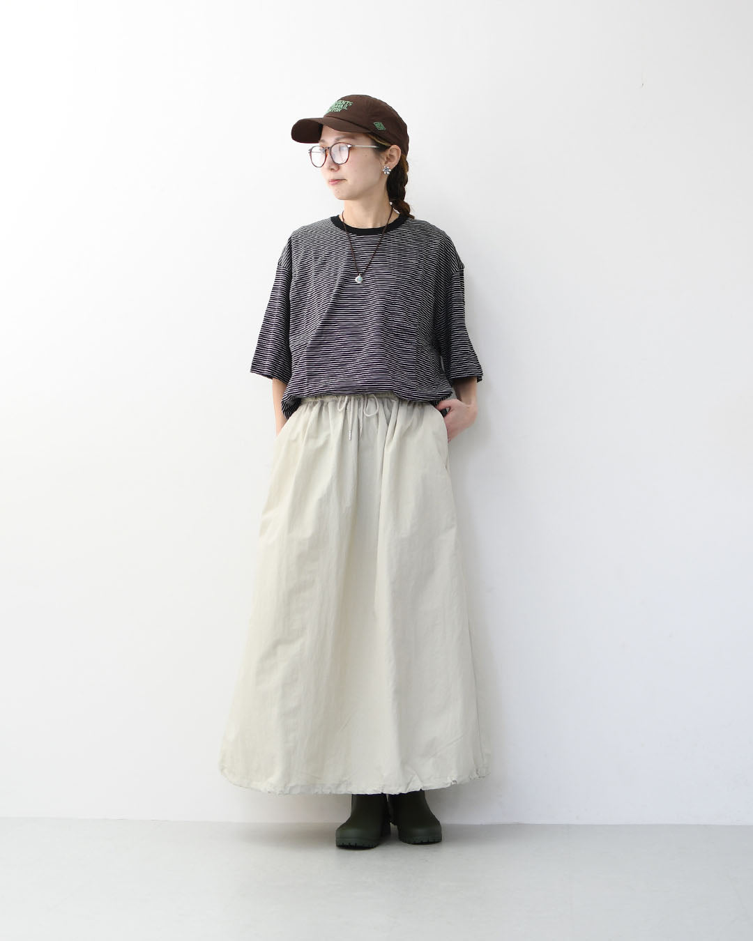 DELICIOUS [デリシャス] Urban Long Skirt [DSK01251] アーバンロングスカート・ロングスカート・ナイロンスカート・キャンプ・アウトドア・LADY'S [2026SS]