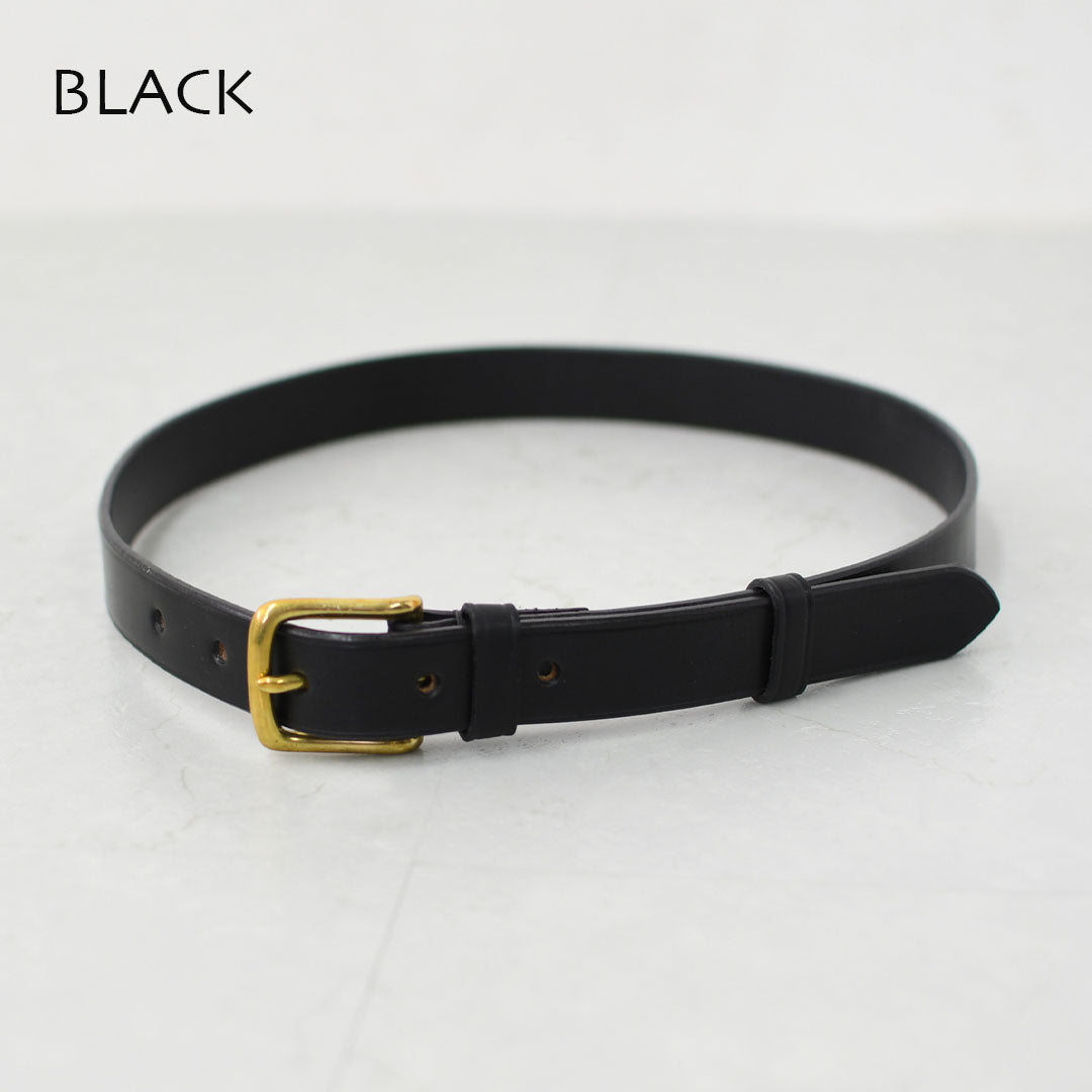 Brady [ブレディ] WEST END BELT 1in-GOLD [west-e-belt] ウエストエンドベルト・レザーベルト・シンプルなベルト・英国ブライドルレザー・MEN'S / LADY'S [2025AW]