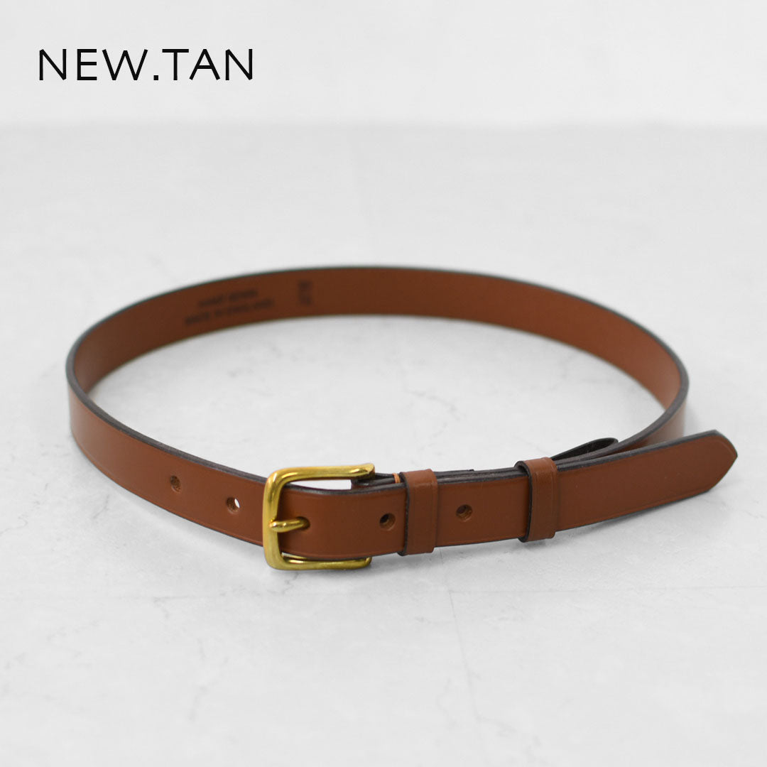 Brady [ブレディ] WEST END BELT 1in-GOLD [west-e-belt] ウエストエンドベルト・レザーベルト・シンプルなベルト・英国ブライドルレザー・MEN'S / LADY'S [2025AW]