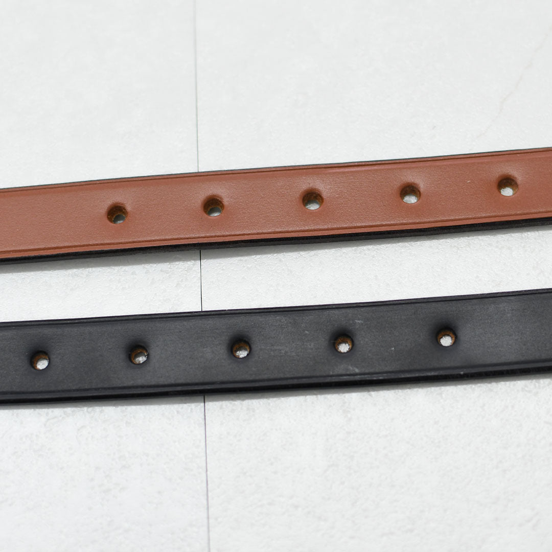 Brady [ブレディ] WEST END BELT 1in-GOLD [west-e-belt] ウエストエンドベルト・レザーベルト・シンプルなベルト・英国ブライドルレザー・MEN'S / LADY'S [2025AW]