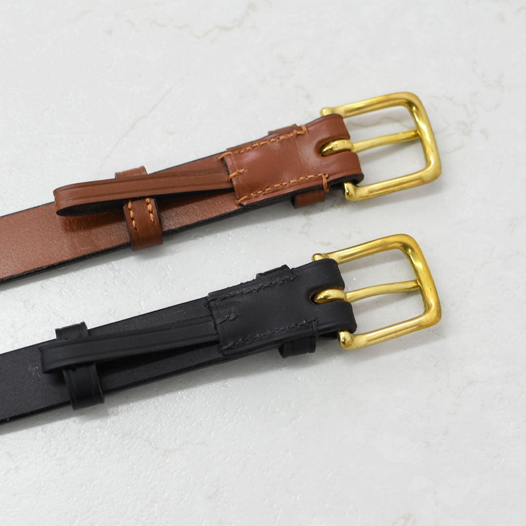 Brady [ブレディ] WEST END BELT 1in-GOLD [west-e-belt] ウエストエンドベルト・レザーベルト・シンプルなベルト・英国ブライドルレザー・MEN'S / LADY'S [2025AW]