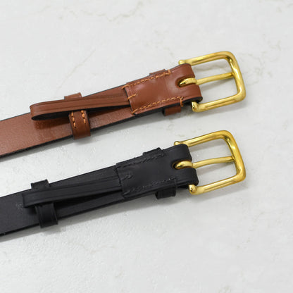 Brady [ブレディ] WEST END BELT 1in-GOLD [west-e-belt] ウエストエンドベルト・レザーベルト・シンプルなベルト・英国ブライドルレザー・MEN'S / LADY'S [2025AW]