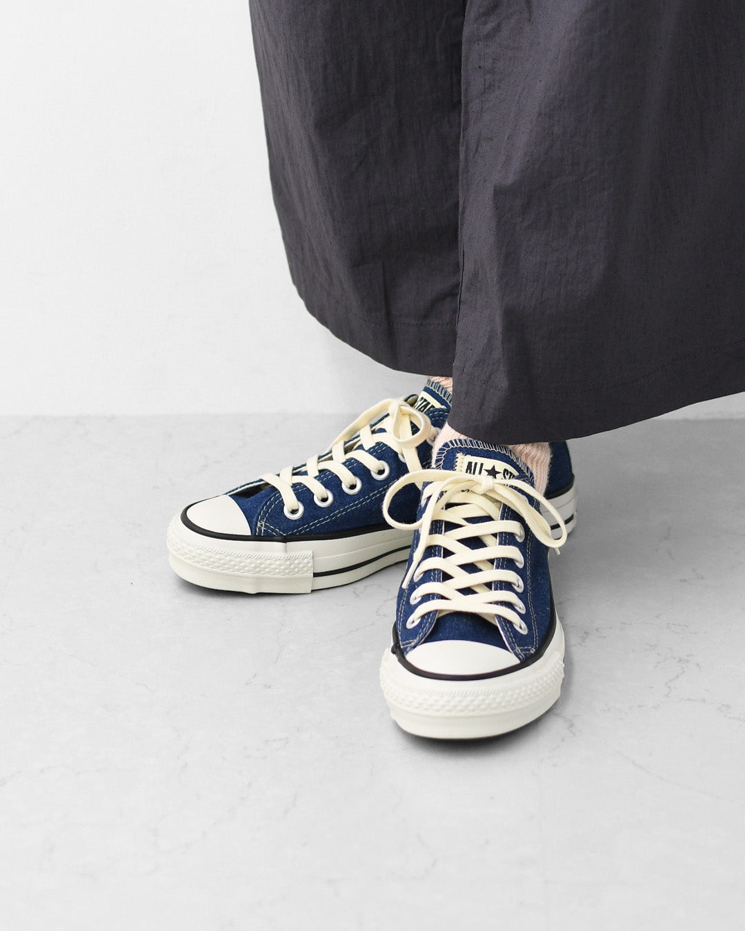 Gramicci [グラミチ] Gramicci & CONVERSE ALL STAR J HEMP DENIM OX / GRAMICCI [31317930] グラミチ×コンバース オールスター J ヘンプ デニム オックス・スニーカー・アウトドア・タウンユース・MEN'S / LADY'S [2026SS]