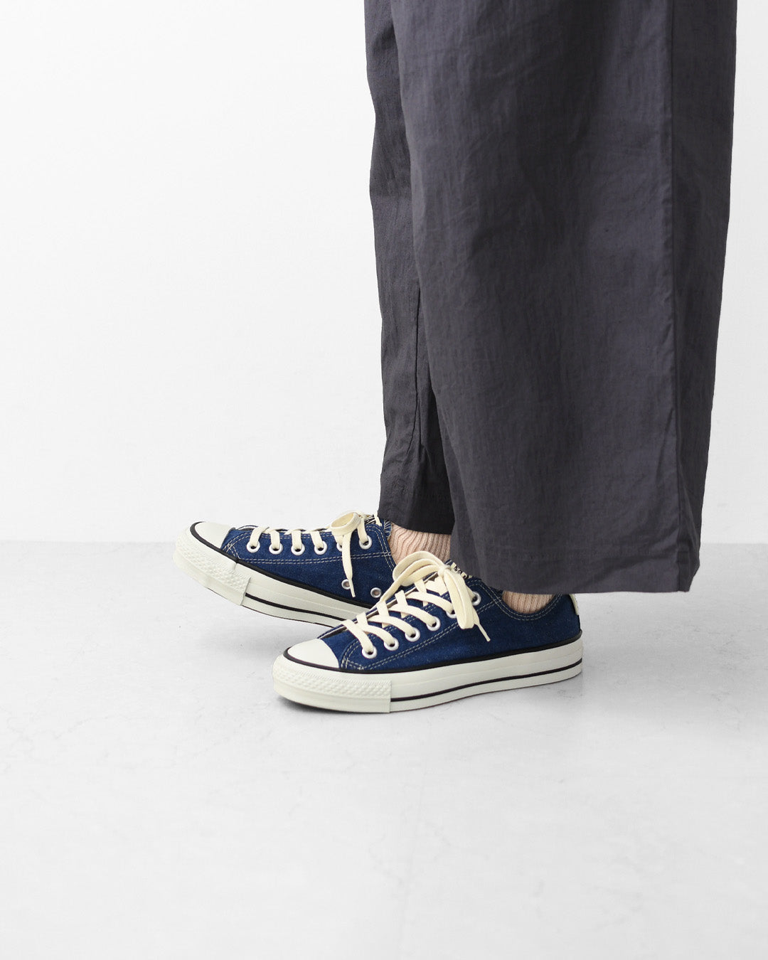 Gramicci [グラミチ] Gramicci & CONVERSE ALL STAR J HEMP DENIM OX / GRAMICCI [31317930] グラミチ×コンバース オールスター J ヘンプ デニム オックス・スニーカー・アウトドア・タウンユース・MEN'S / LADY'S [2026SS]