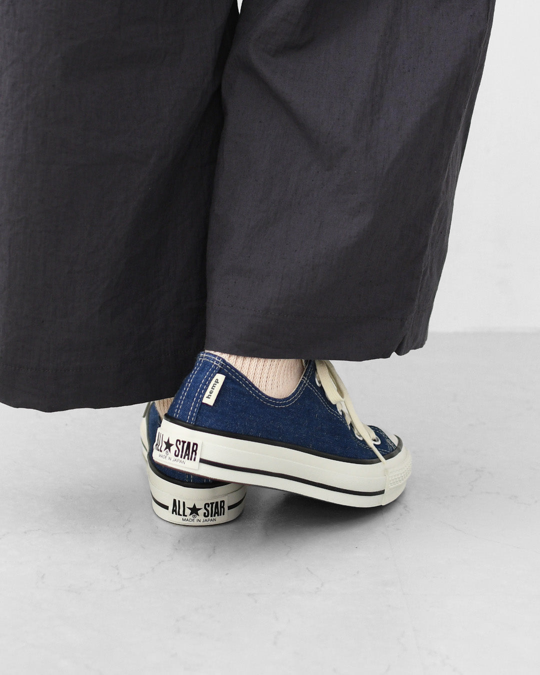 Gramicci [グラミチ] Gramicci & CONVERSE ALL STAR J HEMP DENIM OX / GRAMICCI [31317930] グラミチ×コンバース オールスター J ヘンプ デニム オックス・スニーカー・アウトドア・タウンユース・MEN'S / LADY'S [2026SS]