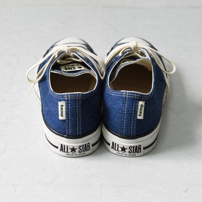 Gramicci [グラミチ] Gramicci & CONVERSE ALL STAR J HEMP DENIM OX / GRAMICCI [31317930] グラミチ×コンバース オールスター J ヘンプ デニム オックス・スニーカー・アウトドア・タウンユース・MEN'S / LADY'S [2026SS]