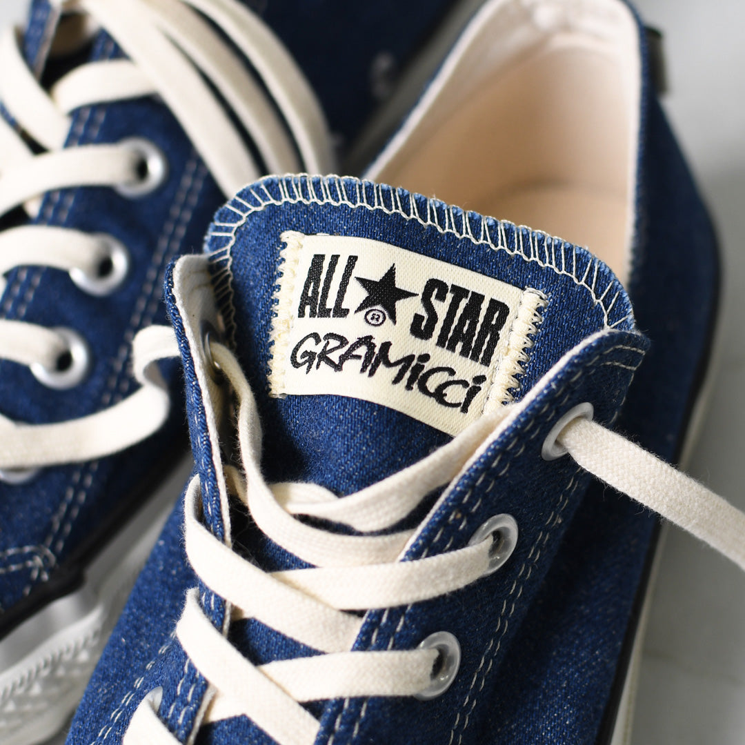 Gramicci [グラミチ] Gramicci & CONVERSE ALL STAR J HEMP DENIM OX / GRAMICCI [31317930] グラミチ×コンバース オールスター J ヘンプ デニム オックス・スニーカー・アウトドア・タウンユース・MEN'S / LADY'S [2026SS]
