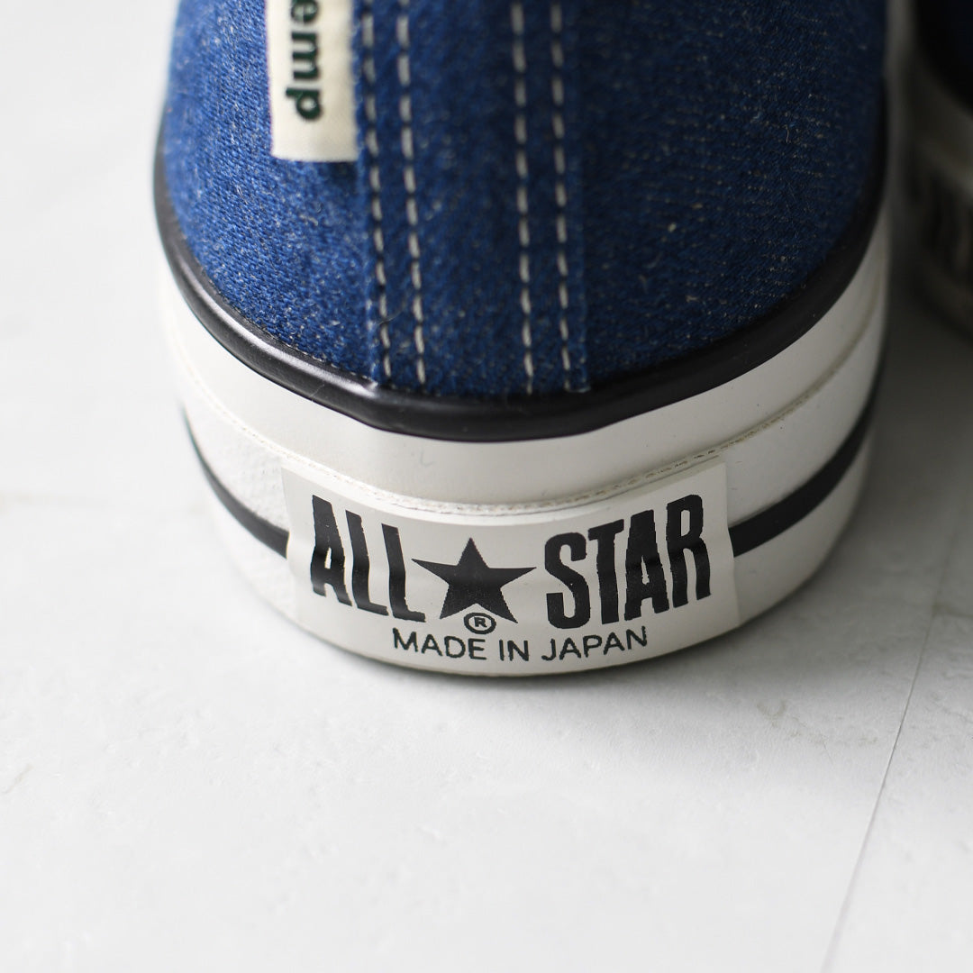Gramicci [グラミチ] Gramicci & CONVERSE ALL STAR J HEMP DENIM OX / GRAMICCI [31317930] グラミチ×コンバース オールスター J ヘンプ デニム オックス・スニーカー・アウトドア・タウンユース・MEN'S / LADY'S [2026SS]