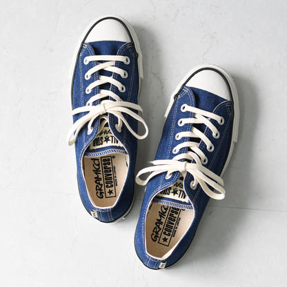Gramicci [グラミチ] Gramicci & CONVERSE ALL STAR J HEMP DENIM OX / GRAMICCI [31317930] グラミチ×コンバース オールスター J ヘンプ デニム オックス・スニーカー・アウトドア・タウンユース・MEN'S / LADY'S [2026SS]
