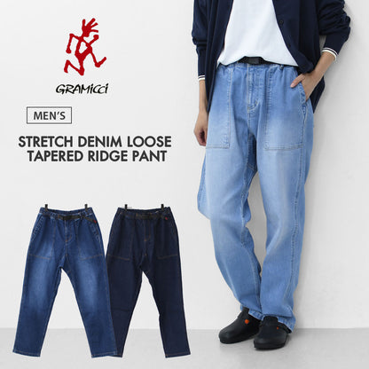 GRAMICCI[グラミチ] STRETCH DENIM LOOSE TAPERED RIDGE PANT [G5SU-P083] ストレッチデニムルーズテーパードリッジパンツ・デニムパンツ・テーパードデニム・カジュアル・アウトドア・キャンプ・MEN'S [2025AW]
