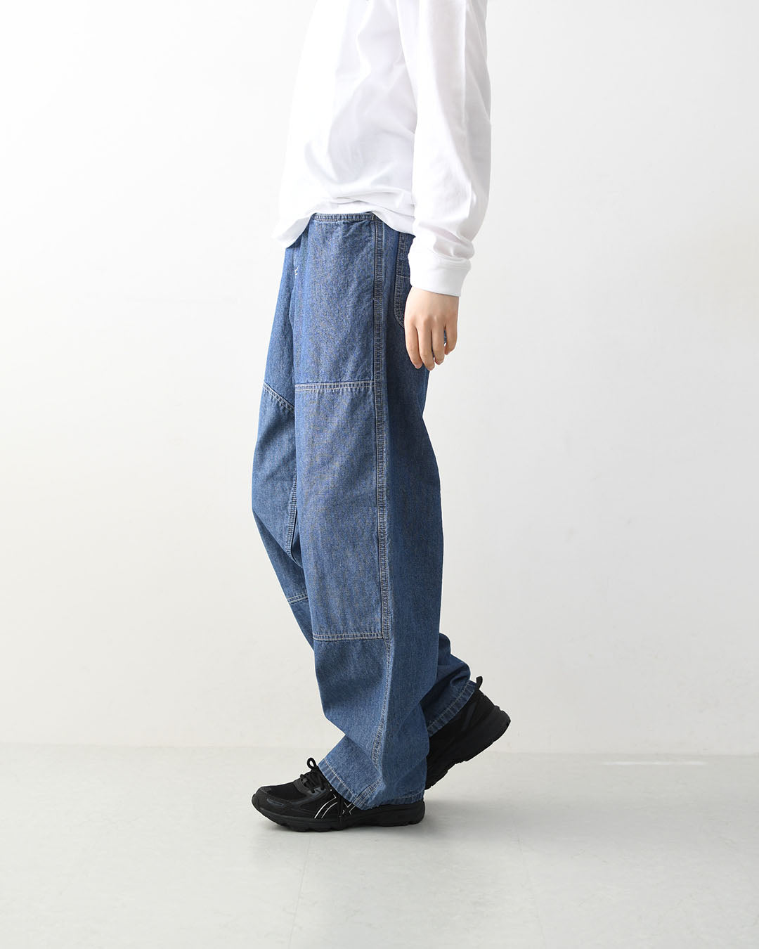 Gramicci [グラミチ] JAPANESE CHAMBRAY DOUBLE KNEE [G6SM-P015] ジャパニーズシャンブレーダブルニー・デニム・岡山産シャンブレー・ダブルニー・バギーシルエット・アウトドア・キャンプ・MEN'S [2026SS]