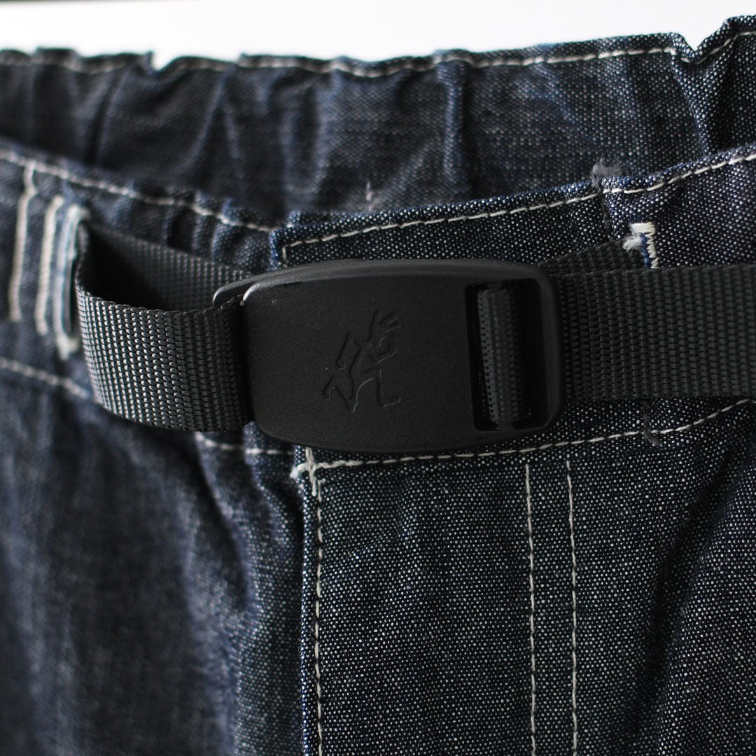 Gramicci [グラミチ] JAPANESE CHAMBRAY DOUBLE KNEE [G6SM-P015] ジャパニーズシャンブレーダブルニー・デニム・岡山産シャンブレー・ダブルニー・バギーシルエット・アウトドア・キャンプ・MEN'S [2026SS]