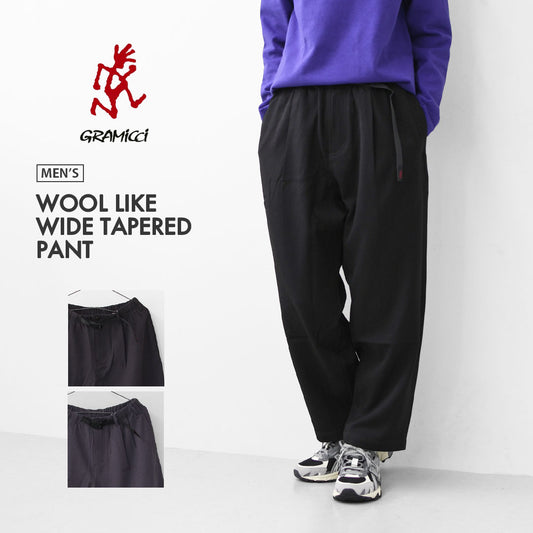 Gramicci [グラミチ] WOOL LIKE WIDE TAPERED PANT [GMP5-FJP003] ウールライクテーパードパンツ・MEN'S [2025AW]