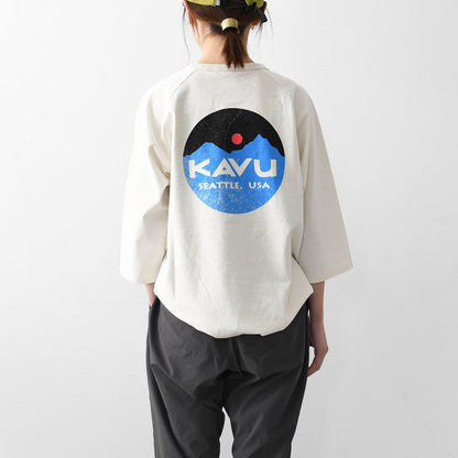 KAVU [カブー] Mountain Logo BB Tee [19822211] カブー メンズ マウンテンロゴ ベースボール Tシャツ・MEN'S [2025SS]
