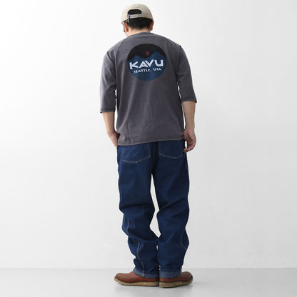 KAVU [カブー] Mountain Logo BB Tee [19822211] カブー メンズ マウンテンロゴ ベースボール Tシャツ・MEN'S [2025SS]