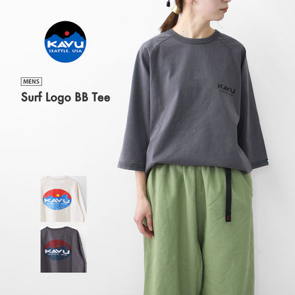 KAVU [カブー] Surf Logo BB Tee [19822212] カブー メンズ サーフロゴ ベースボール Tシャツ・MEN'S [2025SS]