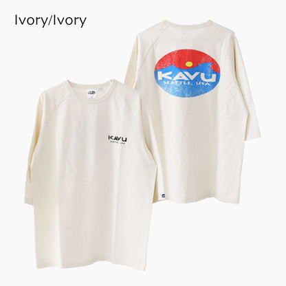 KAVU [カブー] Surf Logo BB Tee [19822212] カブー メンズ サーフロゴ ベースボール Tシャツ・MEN'S [2025SS]
