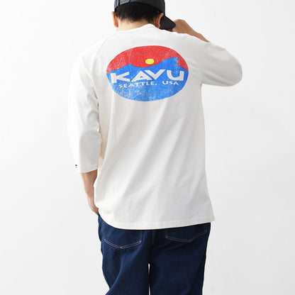 KAVU [カブー] Surf Logo BB Tee [19822212] カブー メンズ サーフロゴ ベースボール Tシャツ・MEN'S [2025SS]