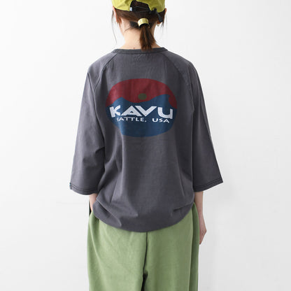 KAVU [カブー] Surf Logo BB Tee [19822212] カブー メンズ サーフロゴ ベースボール Tシャツ・MEN'S [2025SS]