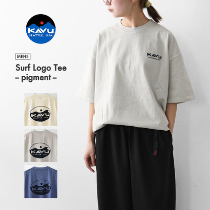 KAVU [カブー] Surf Logo Tee -pigment- [19822225] サーフロゴティーピグメント・MEN'S [2025SS]