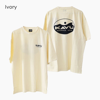 KAVU [カブー] Surf Logo Tee -pigment- [19822225] サーフロゴティーピグメント・MEN'S [2025SS]