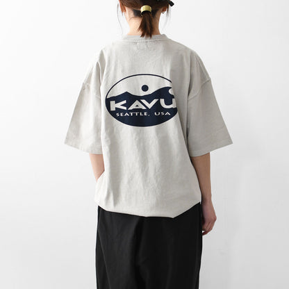 KAVU [カブー] Surf Logo Tee -pigment- [19822225] サーフロゴティーピグメント・MEN'S [2025SS]