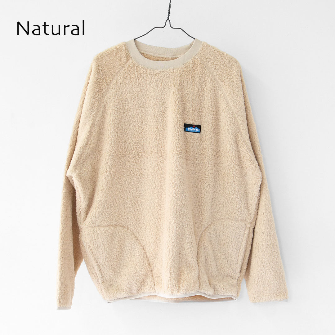 KAVU [カブー] Shaggy Crew [19822313] シャギークルー・フリース・フリースプルオーバー・あったかアイテム・キャンプ・アウトドア・MEN'S [2025AW]