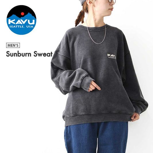 KAVU [カブー] Sunburn Sweat [19822316] サンバーンスウェット・ロゴスウェット・トレーナー・プリント・MEN'S [2025AW]