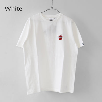 KAVU [カブー] OP Apple Tee [19822425] ワンポイント アップル Tシャツ・Tシャツ・半袖・キャンプ・登山・アウトドア・フェス・ショートスリーブ・コットンTee・MEN'S / LADY'S [2026SS]
