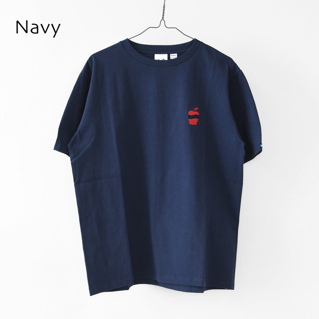 KAVU [カブー] OP Apple Tee [19822425] ワンポイント アップル Tシャツ・Tシャツ・半袖・キャンプ・登山・アウトドア・フェス・ショートスリーブ・コットンTee・MEN'S / LADY'S [2026SS]