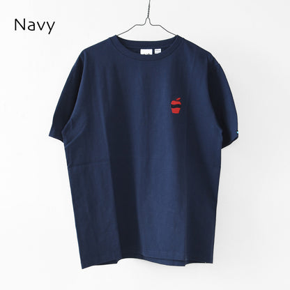KAVU [カブー] OP Apple Tee [19822425] ワンポイント アップル Tシャツ・Tシャツ・半袖・キャンプ・登山・アウトドア・フェス・ショートスリーブ・コットンTee・MEN'S / LADY'S [2026SS]