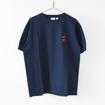 KAVU [カブー] OP Apple Tee [19822425] ワンポイント アップル Tシャツ・Tシャツ・半袖・キャンプ・登山・アウトドア・フェス・ショートスリーブ・コットンTee・MEN'S / LADY'S [2026SS]