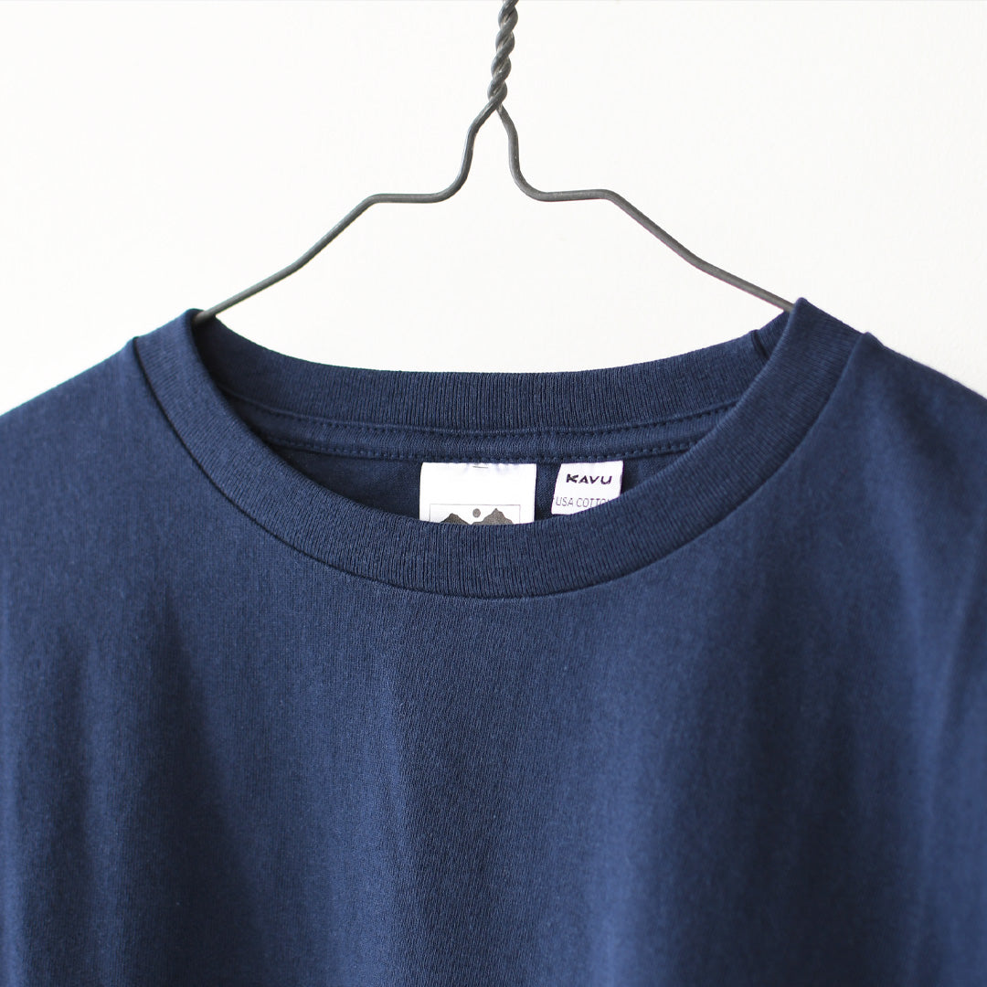 KAVU [カブー] OP Apple Tee [19822425] ワンポイント アップル Tシャツ・Tシャツ・半袖・キャンプ・登山・アウトドア・フェス・ショートスリーブ・コットンTee・MEN'S / LADY'S [2026SS]