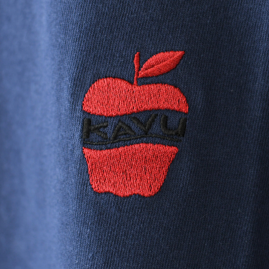KAVU [カブー] OP Apple Tee [19822425] ワンポイント アップル Tシャツ・Tシャツ・半袖・キャンプ・登山・アウトドア・フェス・ショートスリーブ・コットンTee・MEN'S / LADY'S [2026SS]