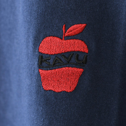 KAVU [カブー] OP Apple Tee [19822425] ワンポイント アップル Tシャツ・Tシャツ・半袖・キャンプ・登山・アウトドア・フェス・ショートスリーブ・コットンTee・MEN'S / LADY'S [2026SS]