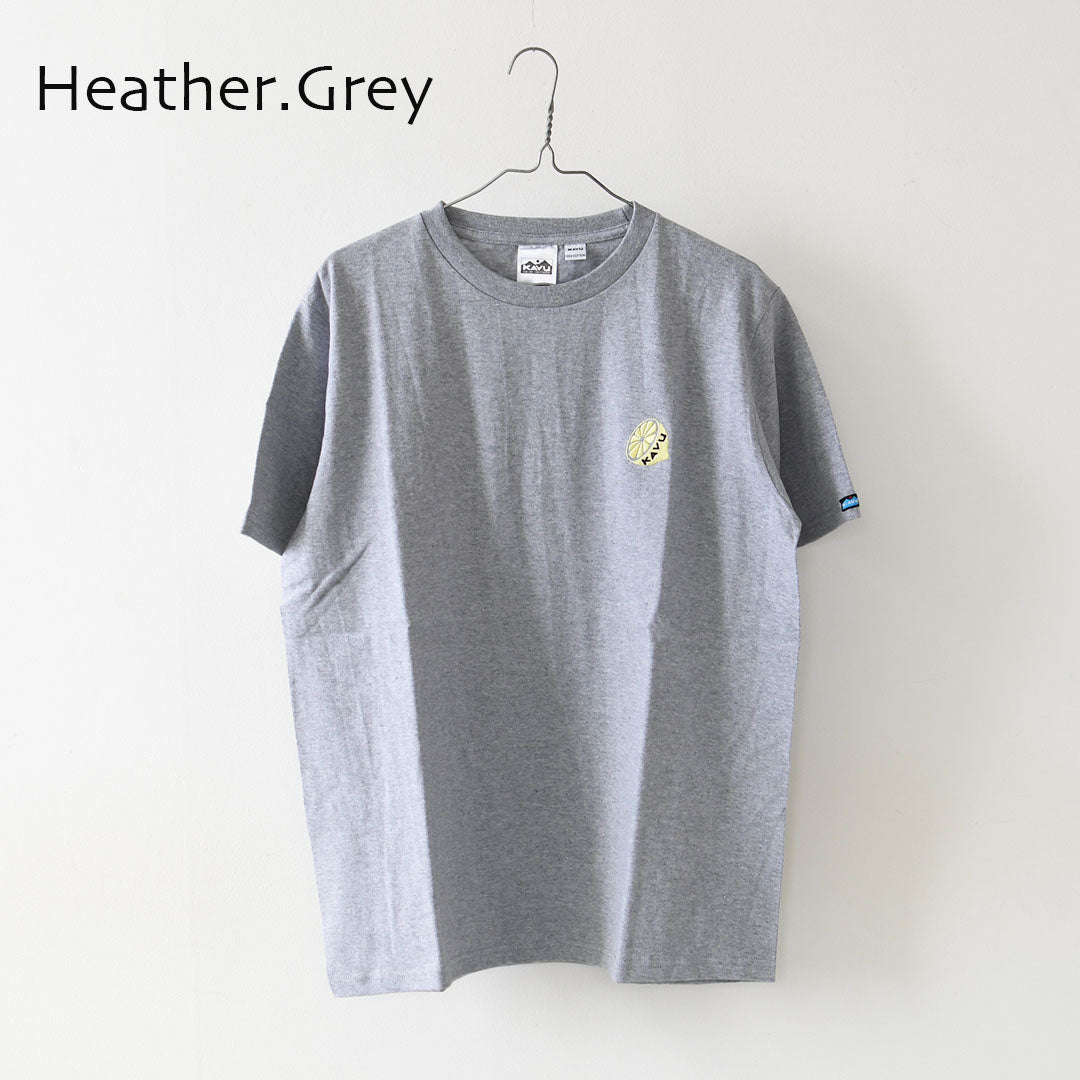 KAVU [カブー] OP Lemon Tee [19822426] ワンポイント レモン Tシャツ・Tシャツ・半袖・キャンプ・登山・アウトドア・フェス・ショートスリーブ・コットンTee・MEN'S / LADY'S [2026SS]