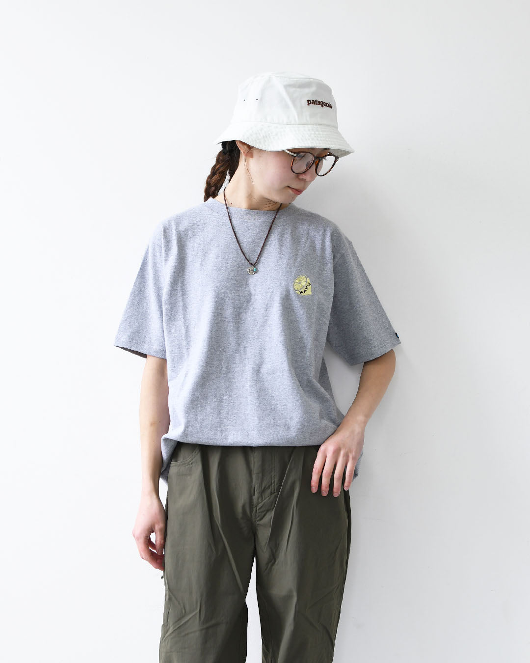KAVU [カブー] OP Lemon Tee [19822426] ワンポイント レモン Tシャツ・Tシャツ・半袖・キャンプ・登山・アウトドア・フェス・ショートスリーブ・コットンTee・MEN'S / LADY'S [2026SS]