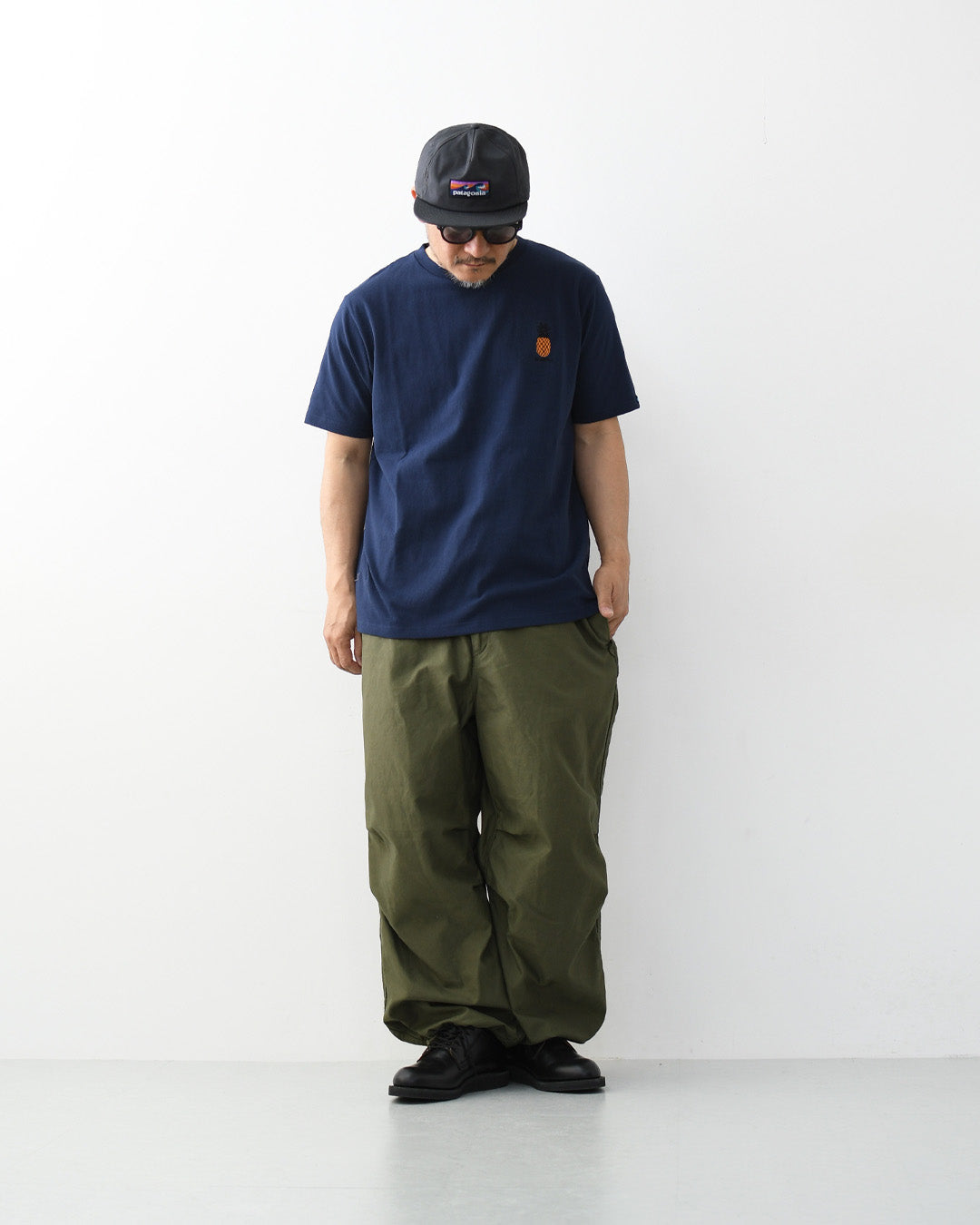 KAVU [カブー] OP Pineapple Tee [19822427] ワンポイント パイナップル Tシャツ・MEN'S [2026SS]