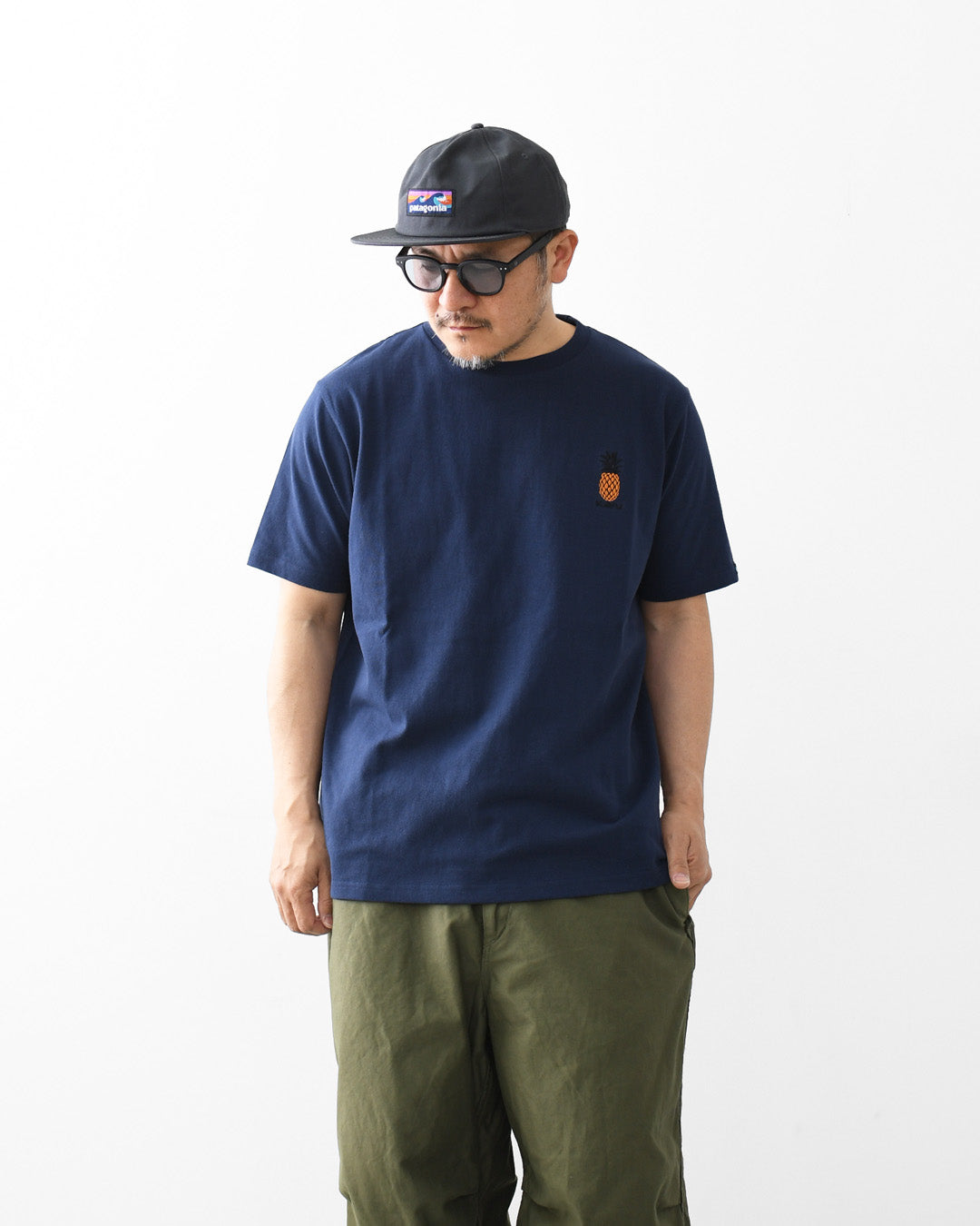 KAVU [カブー] OP Pineapple Tee [19822427] ワンポイント パイナップル Tシャツ・MEN'S [2026SS]
