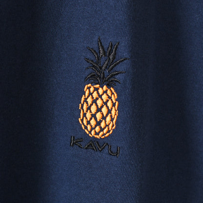 KAVU [カブー] OP Pineapple Tee [19822427] ワンポイント パイナップル Tシャツ・MEN'S [2026SS]