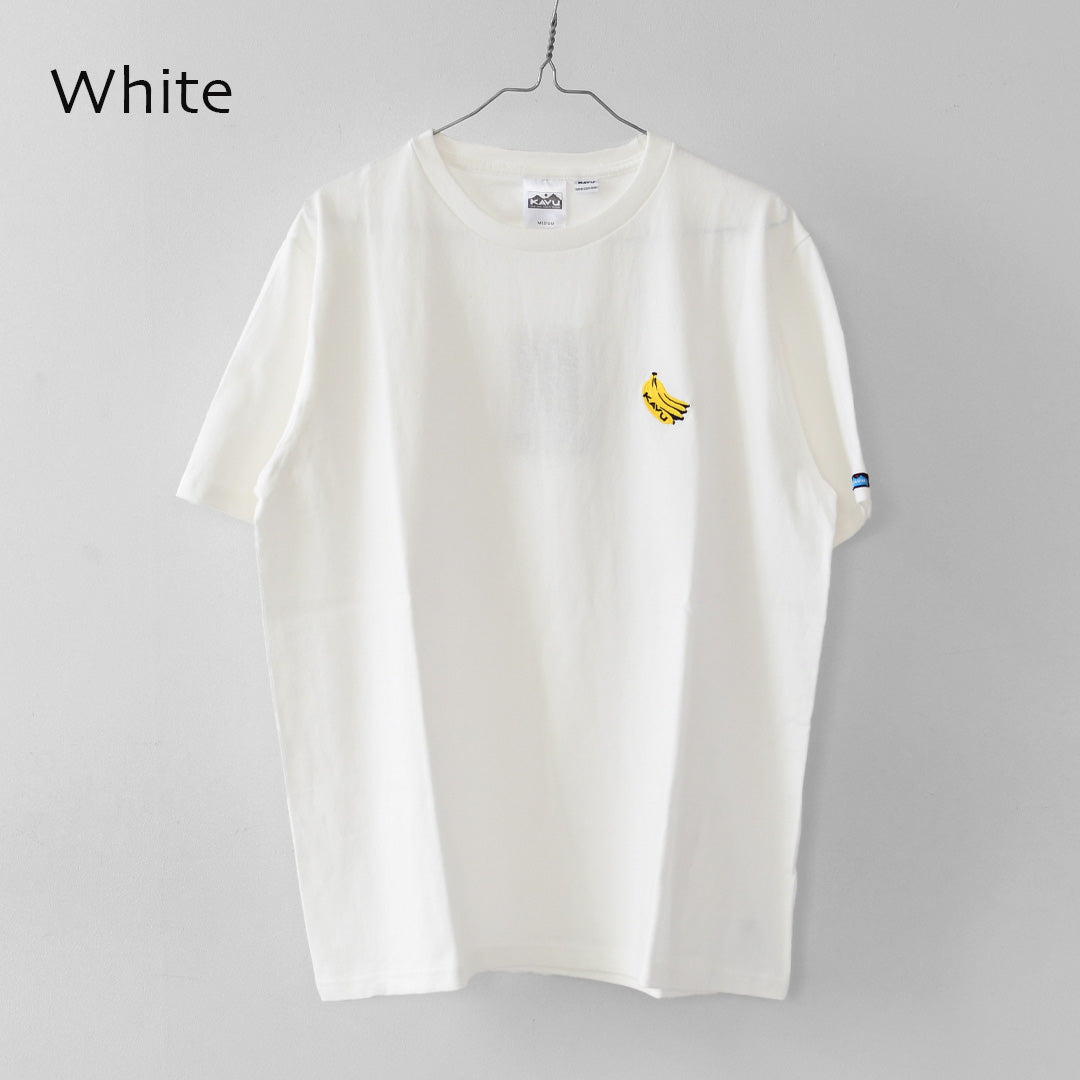 KAVU [カブー] OP Banana Tee [19822429] ワンポイント バナナ Tシャツ・Tシャツ・半袖・キャンプ・登山・アウトドア・フェス・ショートスリーブ・コットンTee・MEN'S [2026SS]