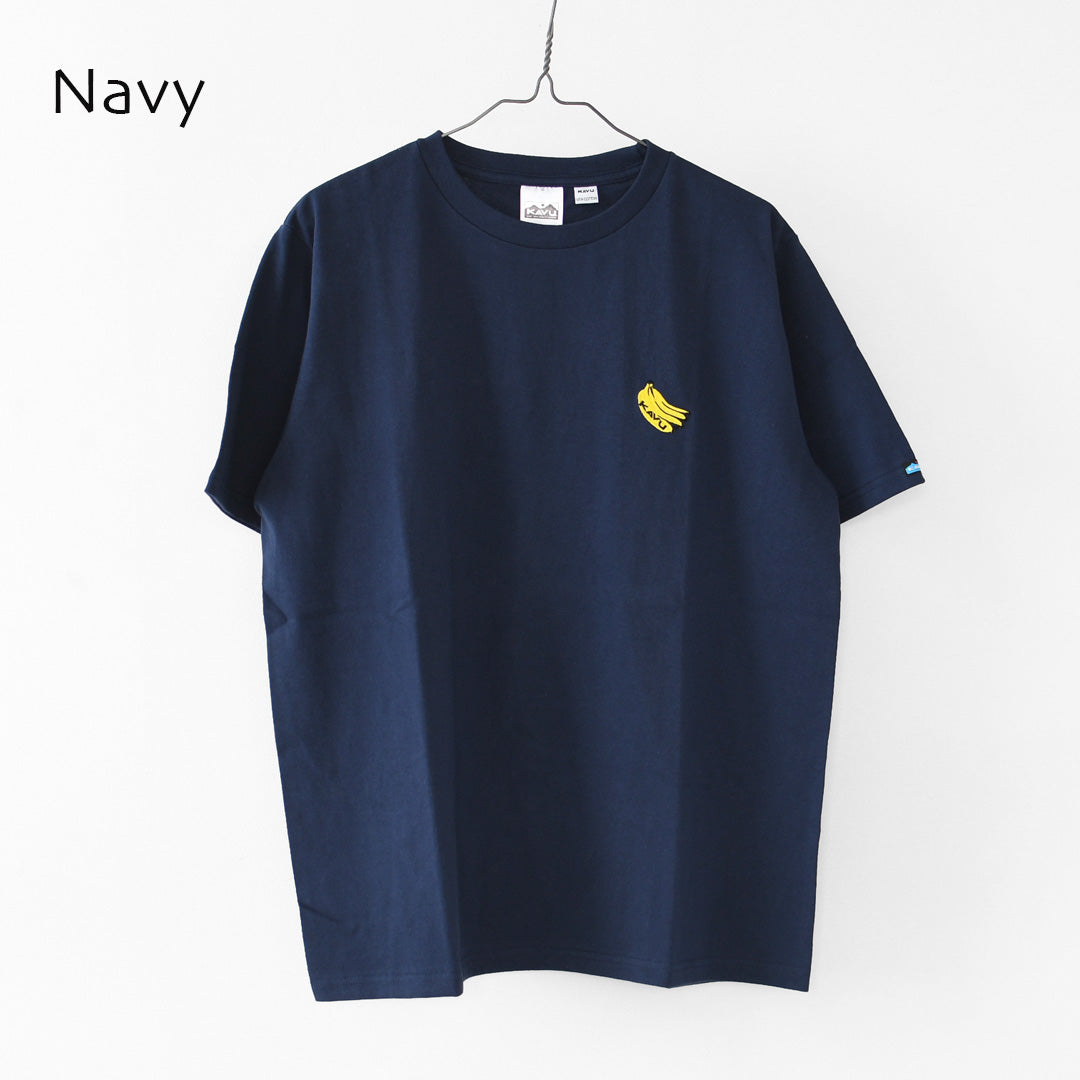 KAVU [カブー] OP Banana Tee [19822429] ワンポイント バナナ Tシャツ・Tシャツ・半袖・キャンプ・登山・アウトドア・フェス・ショートスリーブ・コットンTee・MEN'S [2026SS]